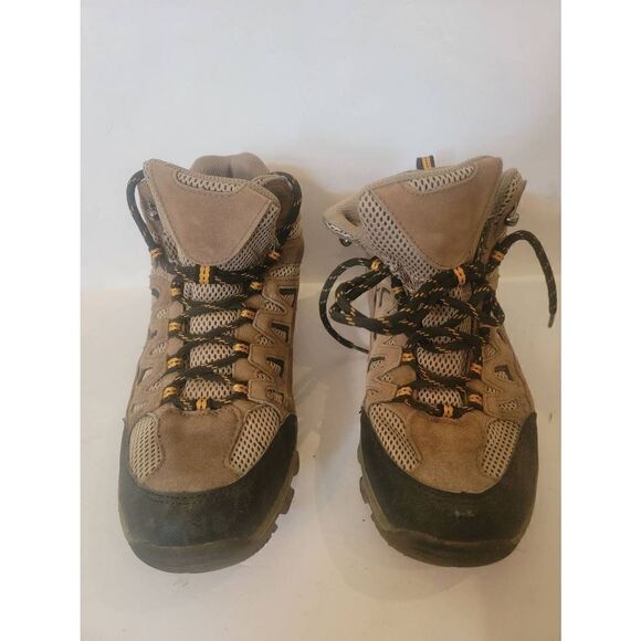 Merona Men's Brown Suede Mesh Lace Up Hiking Ankle Boots Size 8.5 - Picture 1 of 7